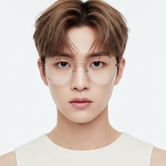 BS0406-0214_Pink_Oval_Metal_Glasses_model