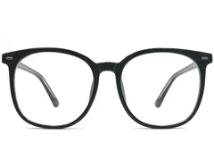 BS0406-0216_Black_Oval_TR90_Glasses_front