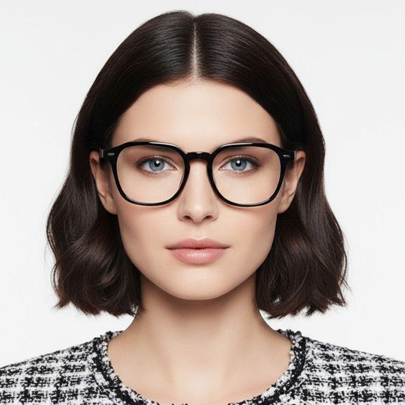 BS0406-0218_Black_Rectangular_TR90_Glasses_model