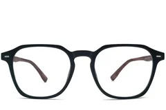 BS0406-0219_Black_Rectangular_TR90_Glasses_front