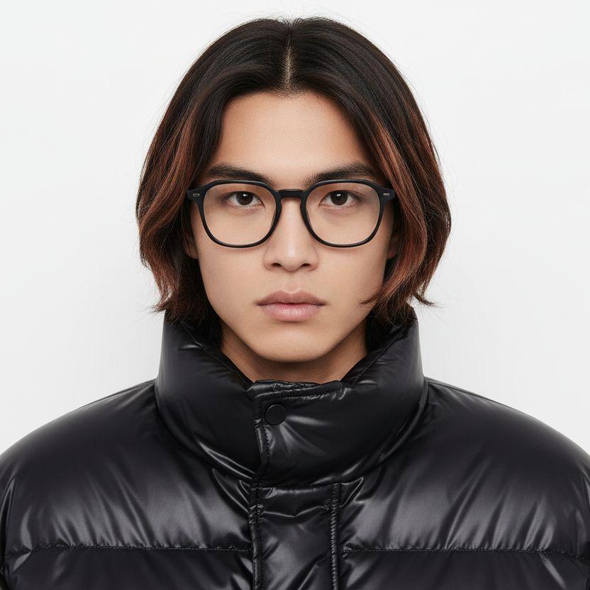 BS0406-0219_Black_Rectangular_TR90_Glasses_model