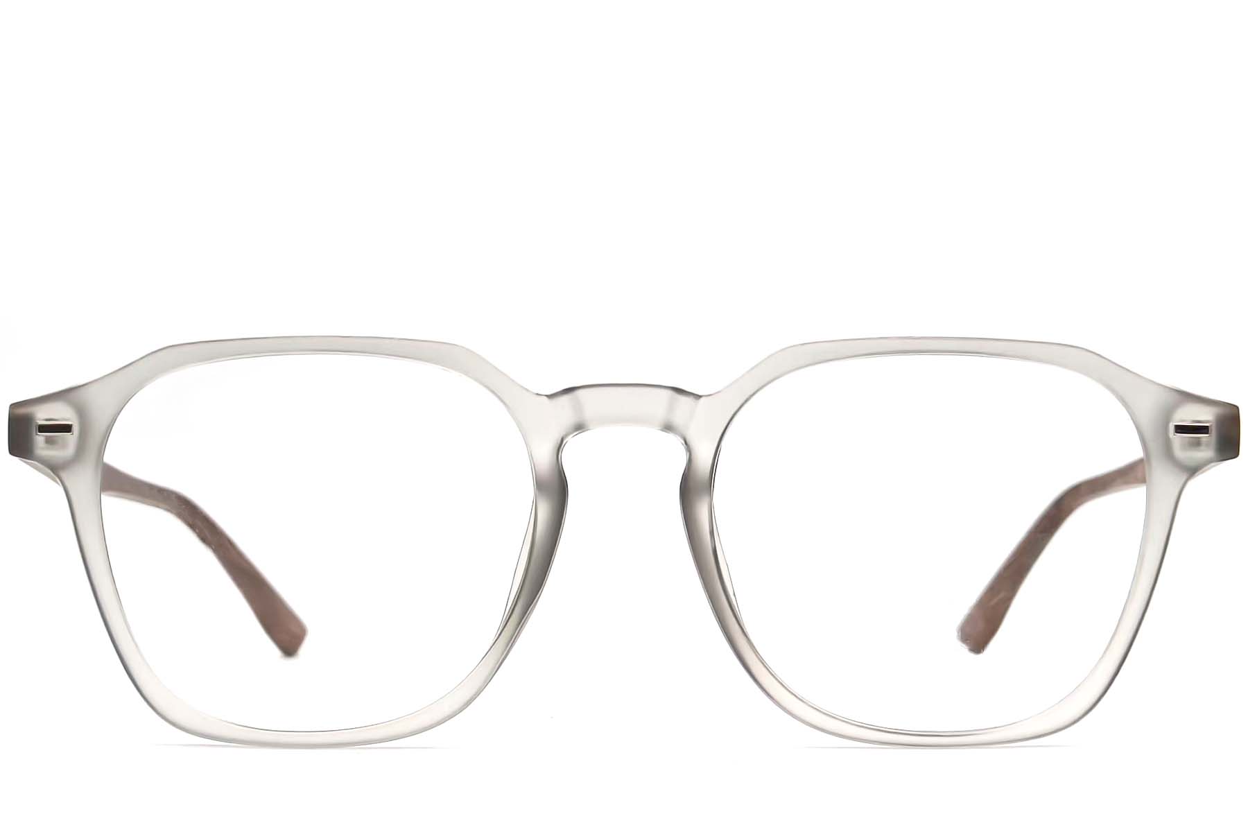 BS0406-0221_Grey_Rectangular_TR90_Glasses_front