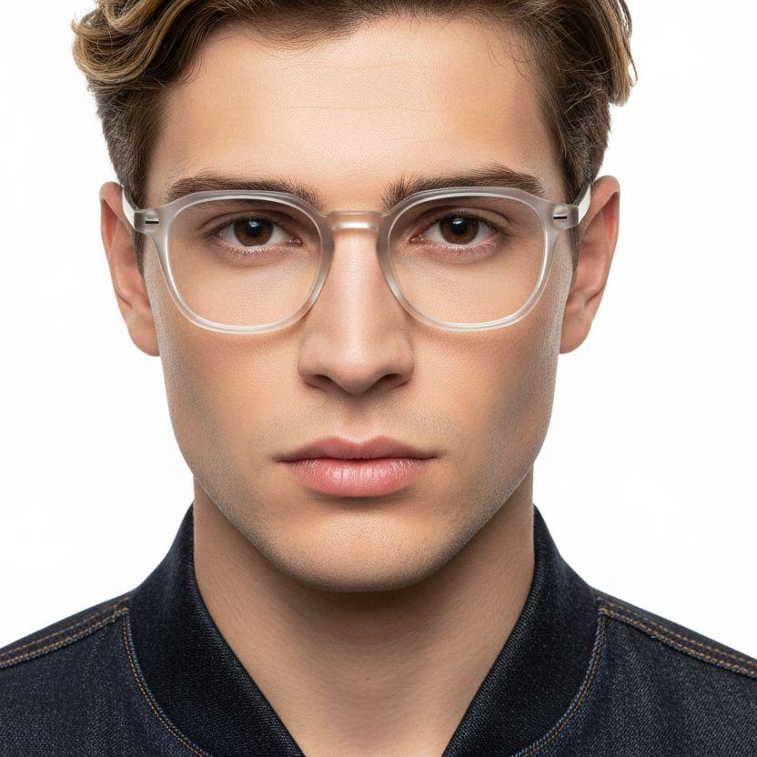 Rectangular Grey TR90 Glasses #BS0406-0221