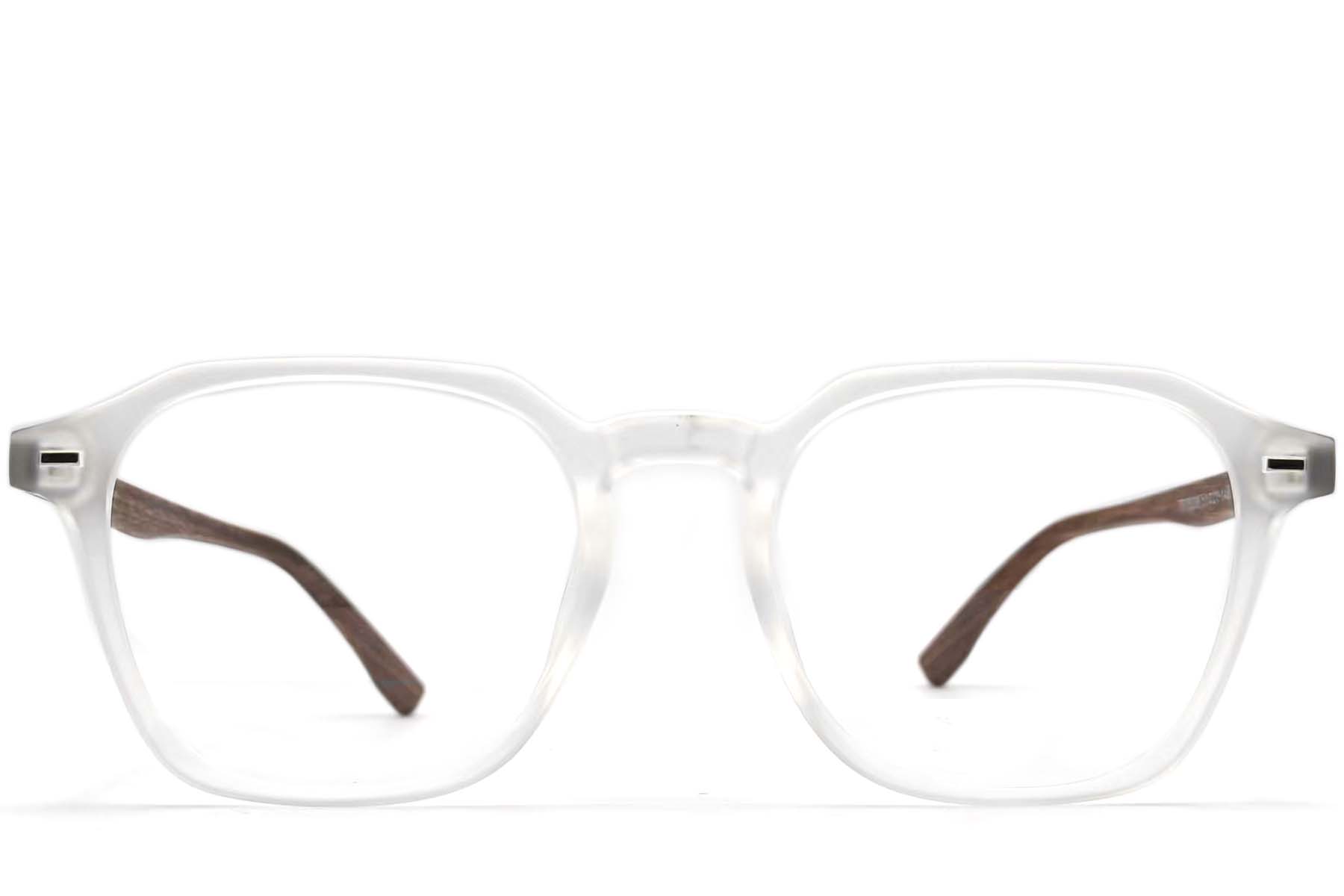 BS0406-0222_Transparent_Rectangular_TR90_Glasses_front