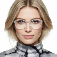 BS0406-0222_Transparent_Rectangular_TR90_Glasses_model