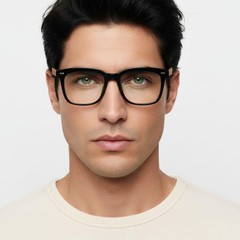 BS0406-0223_Black_Rectangular_TR90_Glasses_model