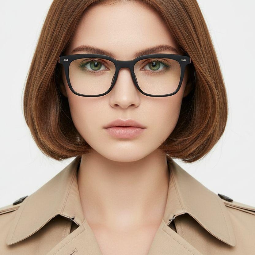 Rectangular Black TR90 Glasses #BS0406-0224