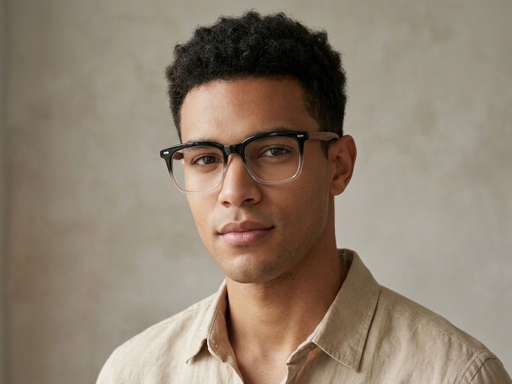 BS0406-0225_Black_Rectangular_TR90_Glasses-tryon_male