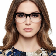 Rectangular Black TR90 Glasses #BS0406-0225