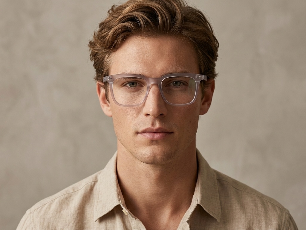 BS0406-0226_Grey_Rectangular_TR90_Glasses-tryon_male