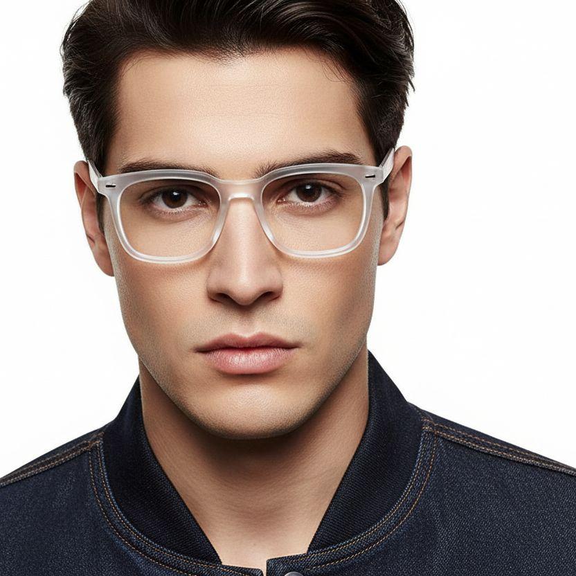 Gafas rectangulares transparentes TR90 #BS0406-0227