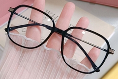 BS0406-0230_Black_Rectangular_TR90_Kids_Glasses_front