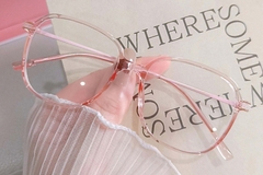 BS0406-0232_Pink_Rectangular_TR90_Kids_Glasses_front