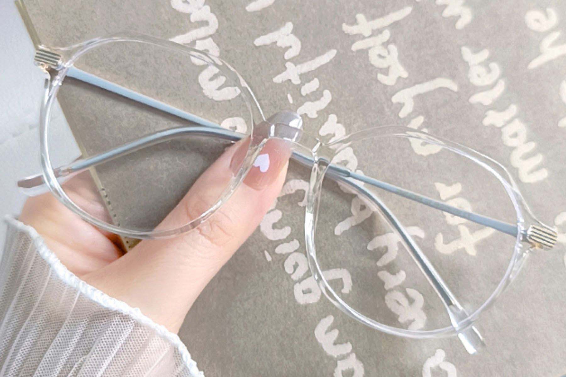 BS0406-0236_Transparent_Geometric_TR90_Kids_Glasses_front