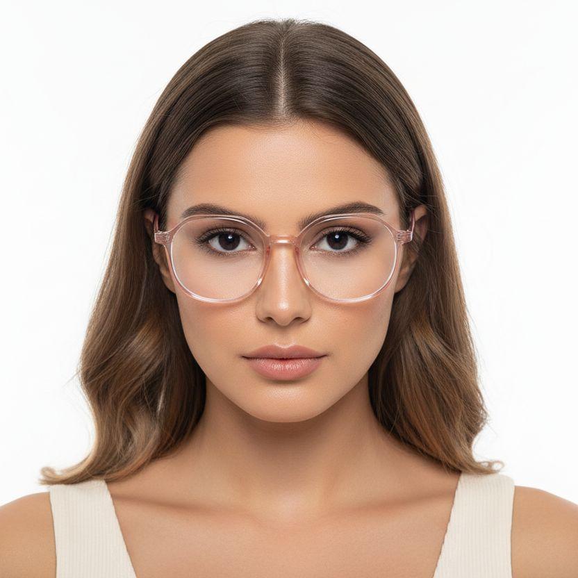 BS0406-0237_Pink_Geometric_TR90_Kids_Glasses_model