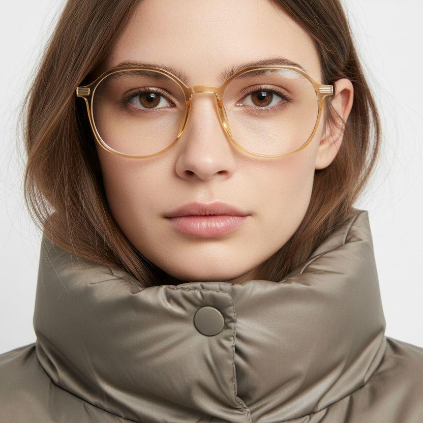 Gafas geométricas TR90 amarillas para niños #BS0406-0239