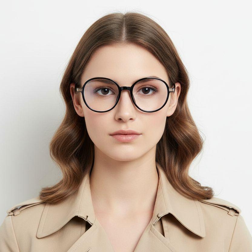 Oval Black TR90 Kids Glasses #BS0406-0240