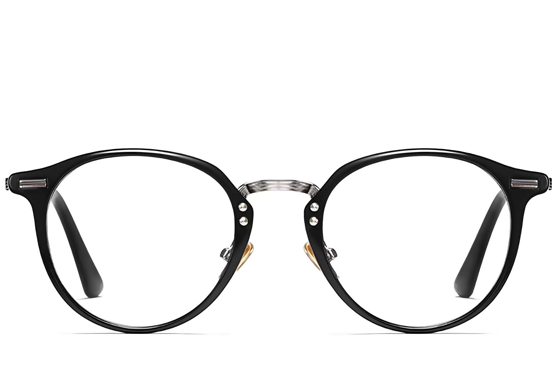 BS0406-0246_Silver_Oval_Metal_Glasses_front