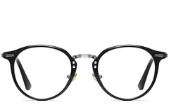 BS0406-0246_Silver_Oval_Metal_Glasses_front