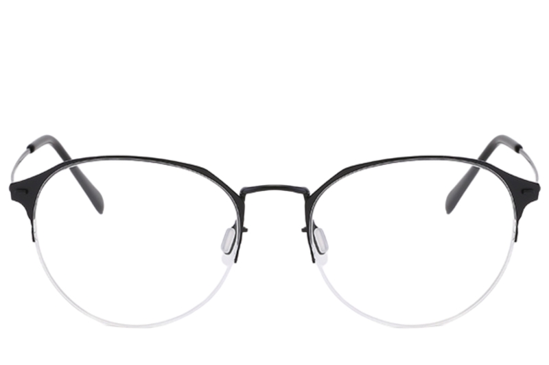 0249 Semi-rimless Black Metal Glasses #BS0406-0249 Optics - CH
