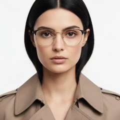 BS0406-0253_Golden_Semi-rimless_Metal_Glasses_model