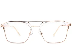 BS0406-0256_Pink_Semi-rimless_TR90_Glasses_front