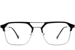 BS0406-0259_Silver_Semi-rimless_TR90_Glasses_front