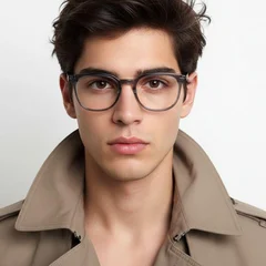 Gafas TR90 ovaladas grises #BS0406-0266