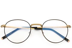 BS0406-0268_Golden_Oval_Metal_Glasses_front