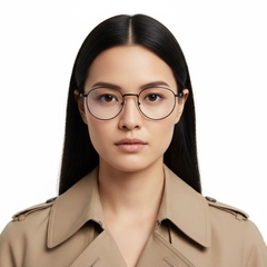 Gafas ovaladas de metal negro #BS0406-0270