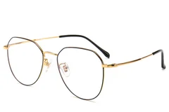 Ovale schwarze Titanbrille #BS0406-0271