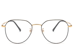 BS0406-0271_Black_Oval_Titanium_Glasses_front