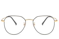 BS0406-0271_Black_Oval_Titanium_Glasses_front