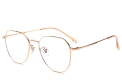 Oval Pink Titanium Glasses #BS0406-0273