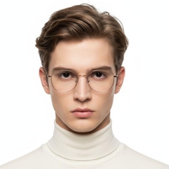 Oval Pink Titanium Glasses #BS0406-0273