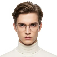 Ovale rosa Titanbrille #BS0406-0273