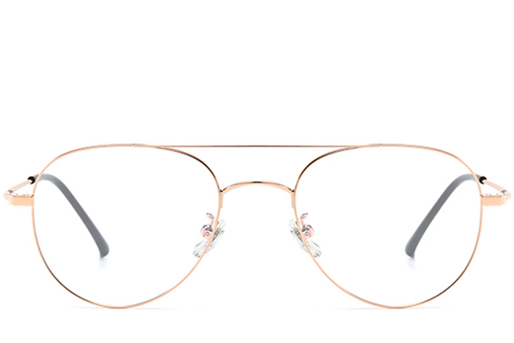 BS0406-0275_Pink_Aviator_Titanium_Glasses_front