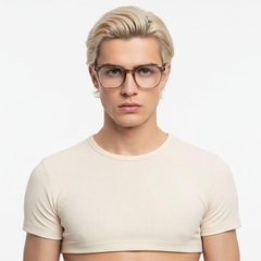 Gafas rectangulares grises TR90 #BS0406-0279