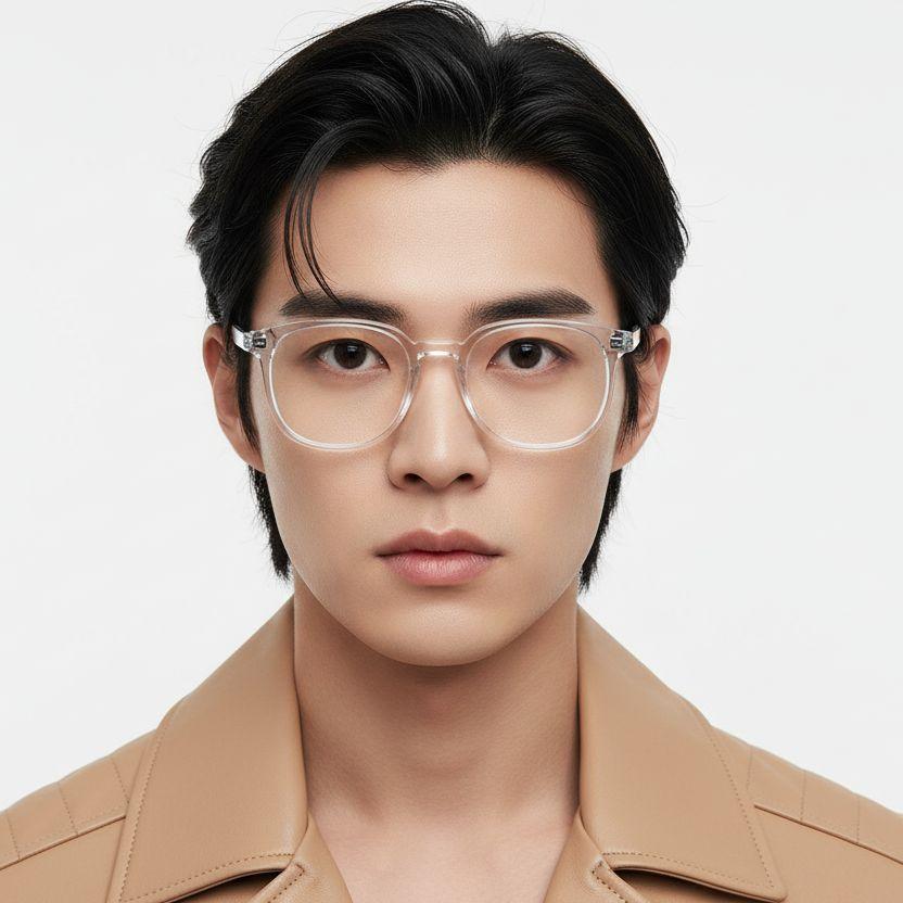 Gafas rectangulares transparentes TR90 #BS0406-0280