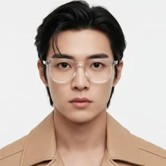 Rectangular Transparent TR90 Glasses #BS0406-0280