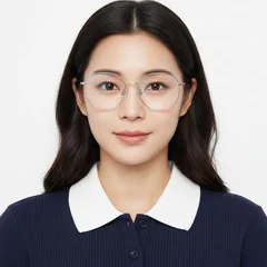 BS0406-0281_Silver_Geometric_Metal_Glasses_model