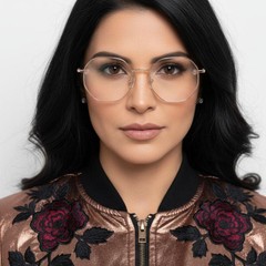 BS0406-0282_Pink_Geometric_Metal_Glasses_model