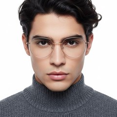 Geometric Pink Metal Glasses #BS0406-0284