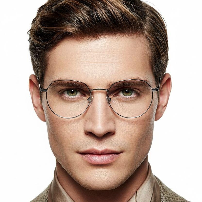 Geometric Silver Metal Glasses #BS0406-0286