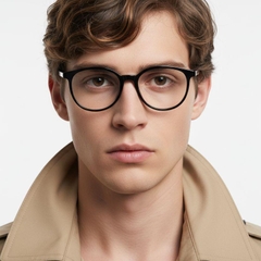 Oval Black TR90 Glasses #BS0406-0288