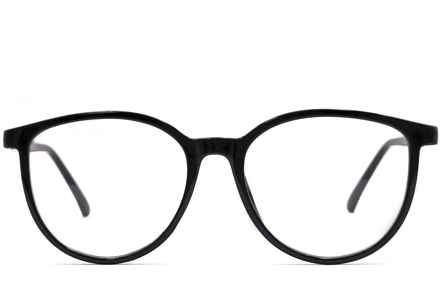 BS0406-0289_Black_Oval_TR90_Glasses_front