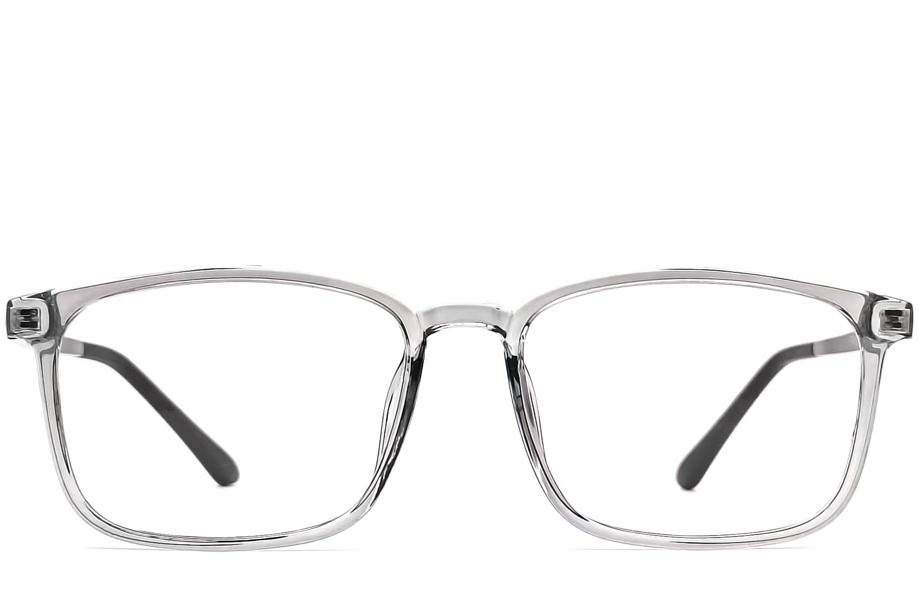 BS0406-0294_Grey_Rectangular_TR90_Glasses_front