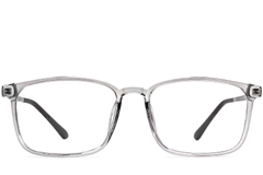 BS0406-0294_Grey_Rectangular_TR90_Glasses_front