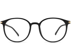 BS0406-0301_Black_Oval_TR90_Glasses_front