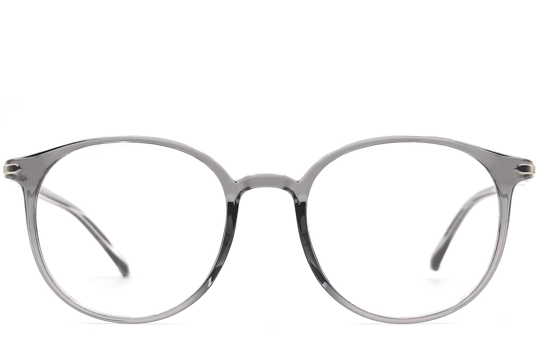 BS0406-0304_Grey_Oval_TR90_Glasses_front
